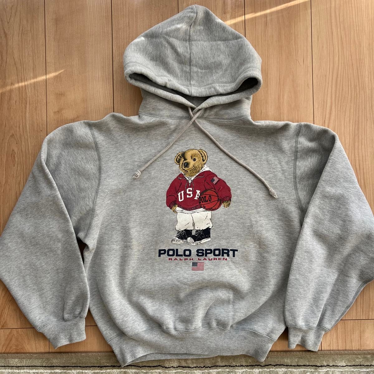 ポロラルフローレン ポロスポーツ パーカー ポロベア USA製 (90s