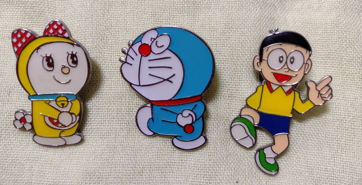 ドラえもん のび太 ピンズ(ドラミちゃんピンズおまけ付) 藤子F不二雄