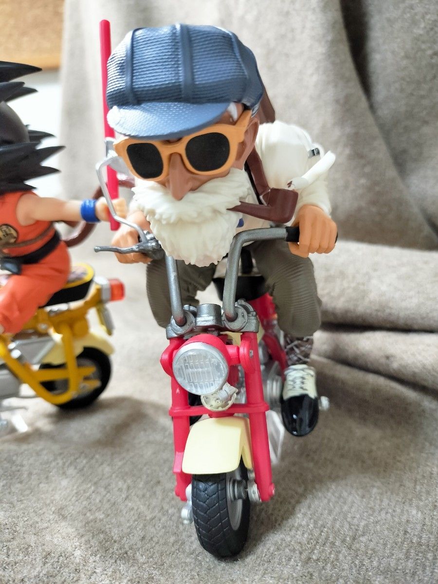 ドラゴンボール 孫悟空 亀仙人 バイク フィギュア 2体セット 鳥山明