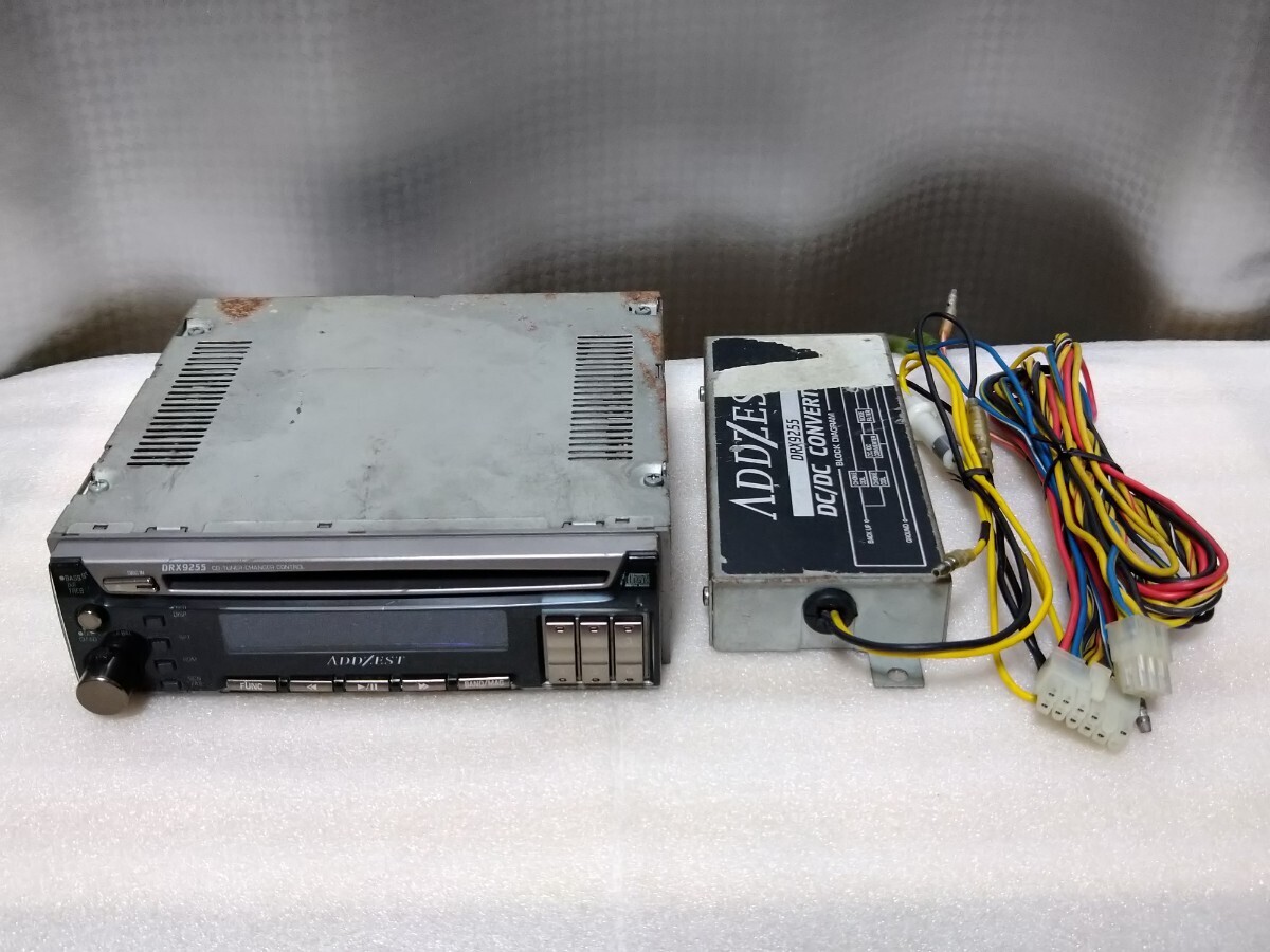 送料無料 アゼスト DRX9255 1DIN CDデッキ 当時物 アンプレス ADDZEST
