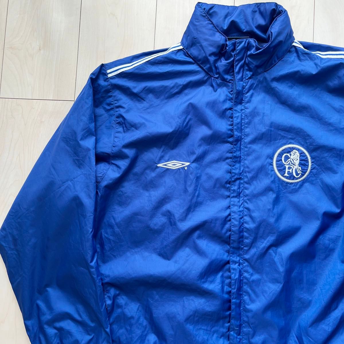 90s 00s umbro アンブロ チェルシー サッカー ナイロンジャケット 青