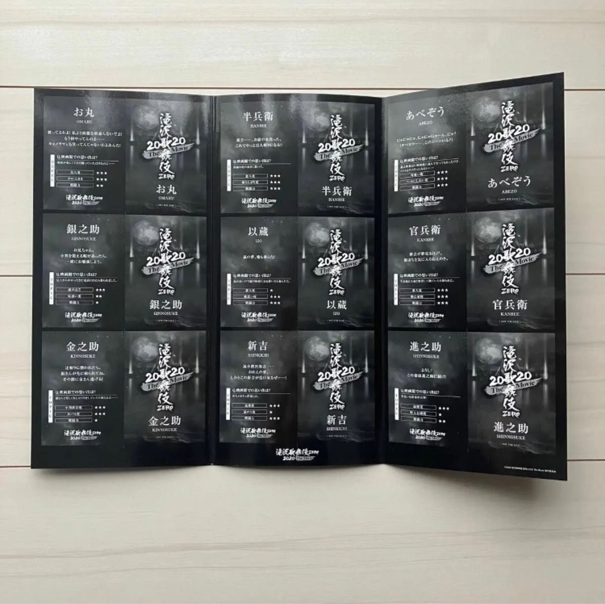 SnowMan 滝沢歌舞伎 ZERO 2020 The Movie 通常盤 購入者特典 鼠小僧