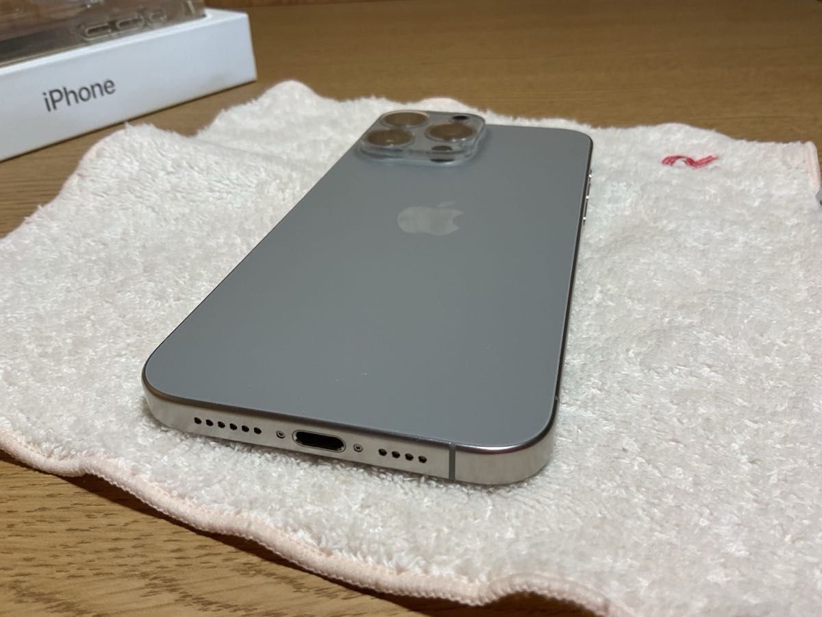 Apple iPhone 15 Pro Max 256GB SIMフリー 美品 バッテリー100% カバー