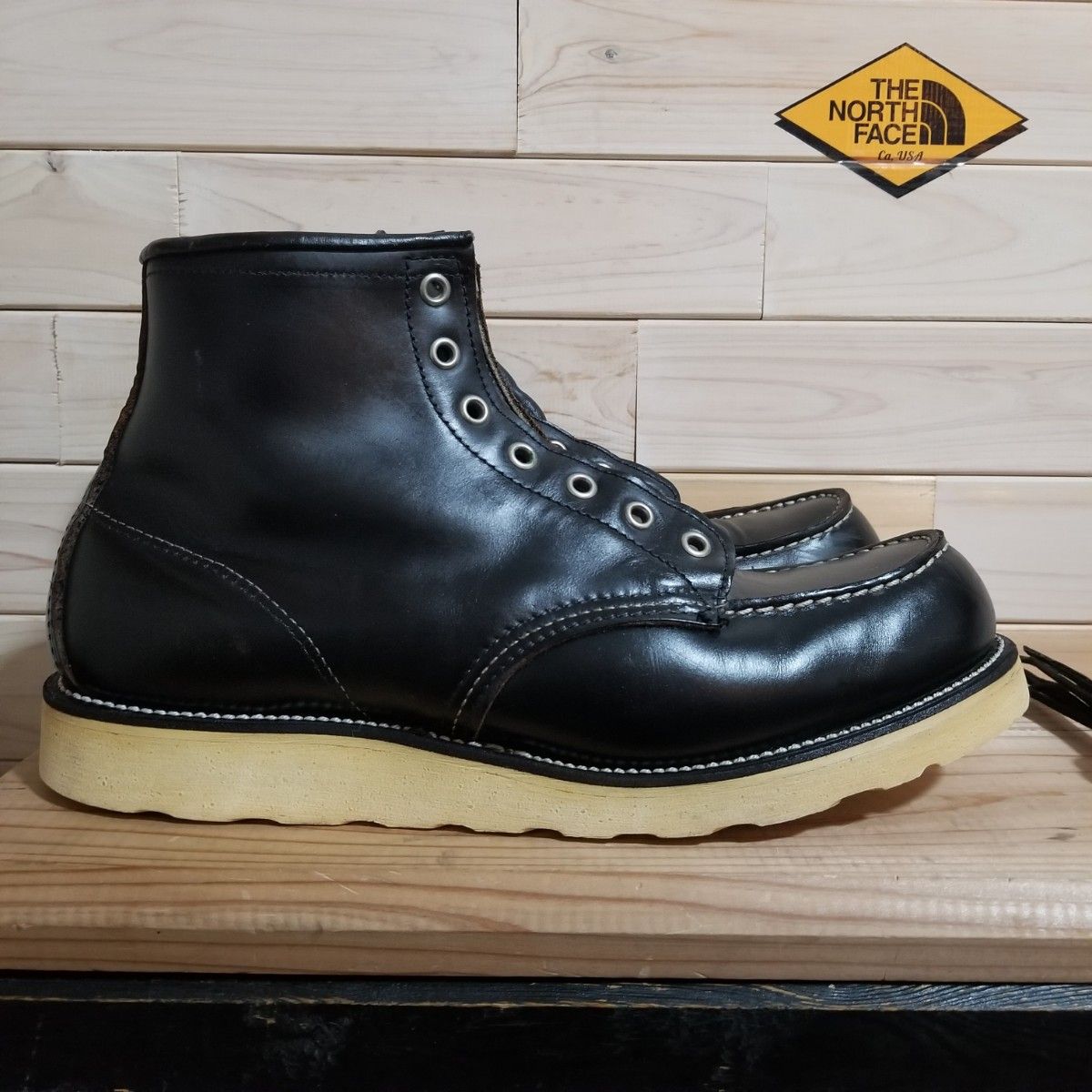 デッド 廃盤 90s 茶芯 羽タグ レッドウィング REDWING 8130 黒 29 0