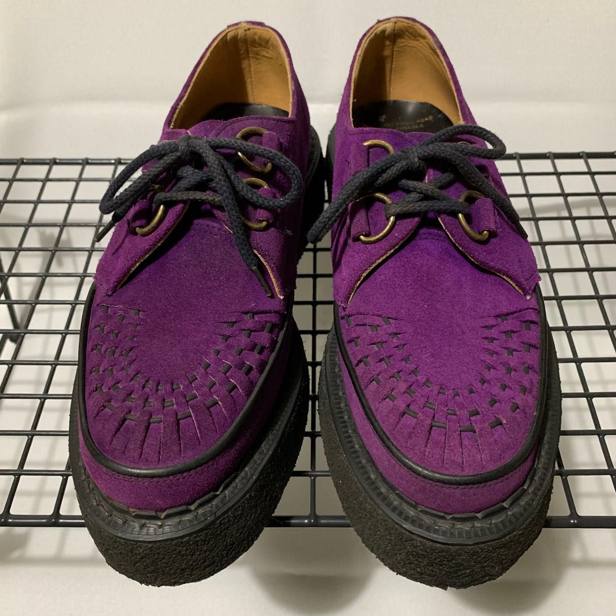 ROBOT ラバーソール 3588 スエード パープル 紫 GEORGE COX｜Yahoo