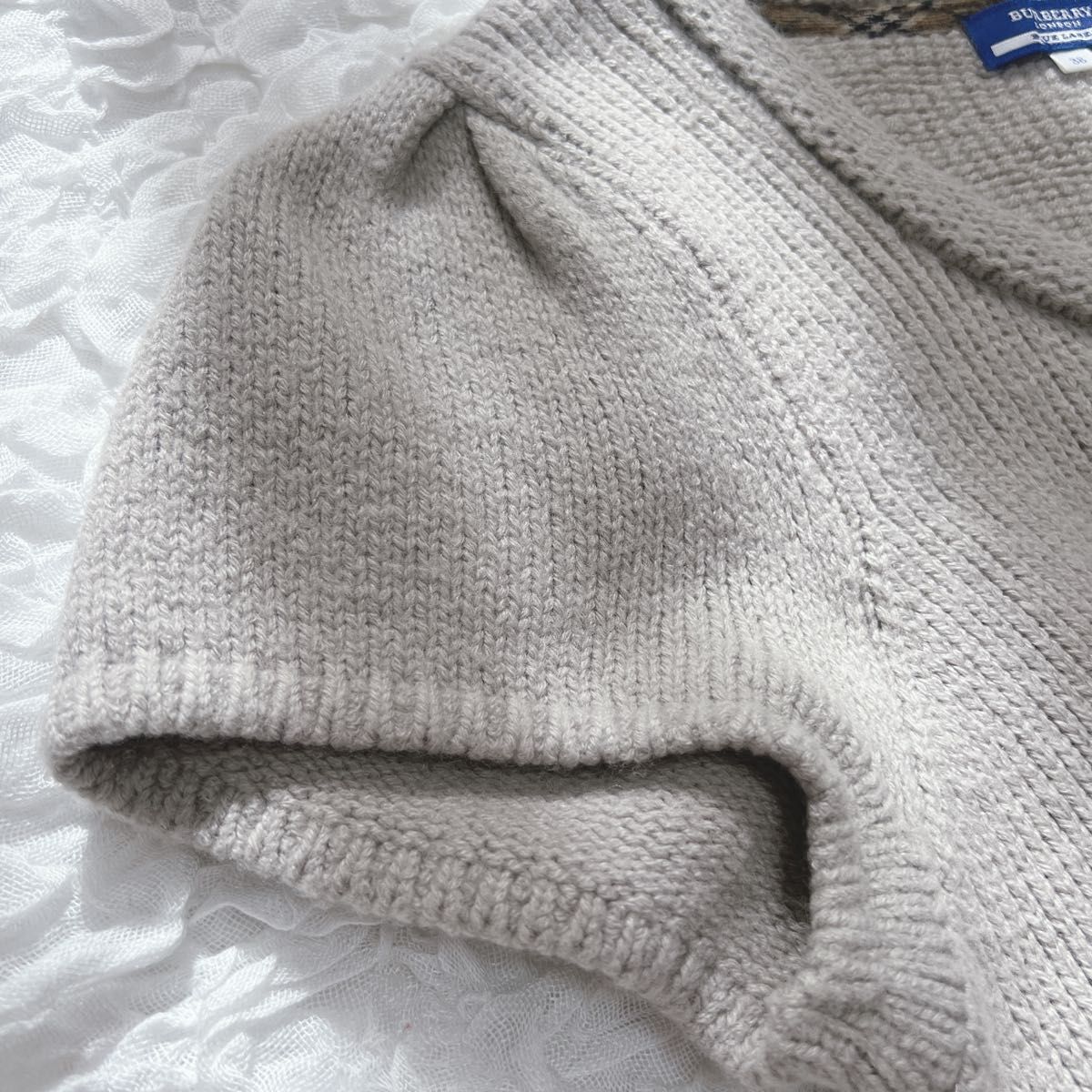 バーバリーブルーレーベル 半袖ニットワンピース ウール混 ノバ