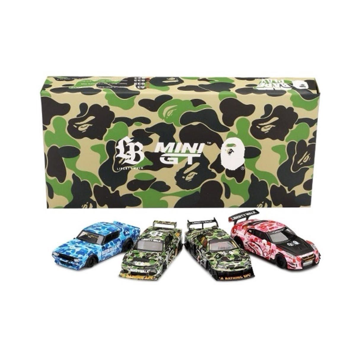 MINI GT 6台セット BAPE LIBERTY WALK LBWK 東京オートサロン 新品 未