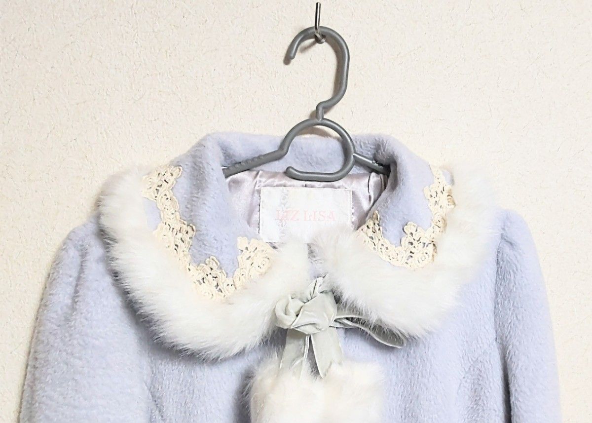 LIZ LISA リズリサ ファー付き Aライン コート ラベンダー サイズ2 S M