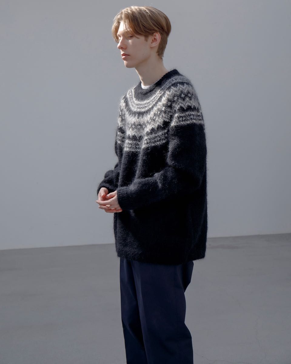 uniform experiment MOHAIR NORDIC CREWNECK KNIT ノルディック サイズ