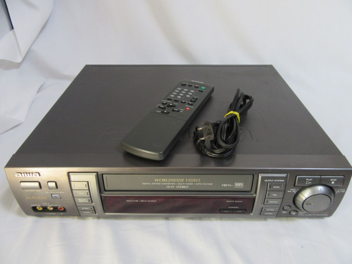 Yahoo!オークション - 管1184【ジャンク品】ビデオデッキ AIWA アイワ