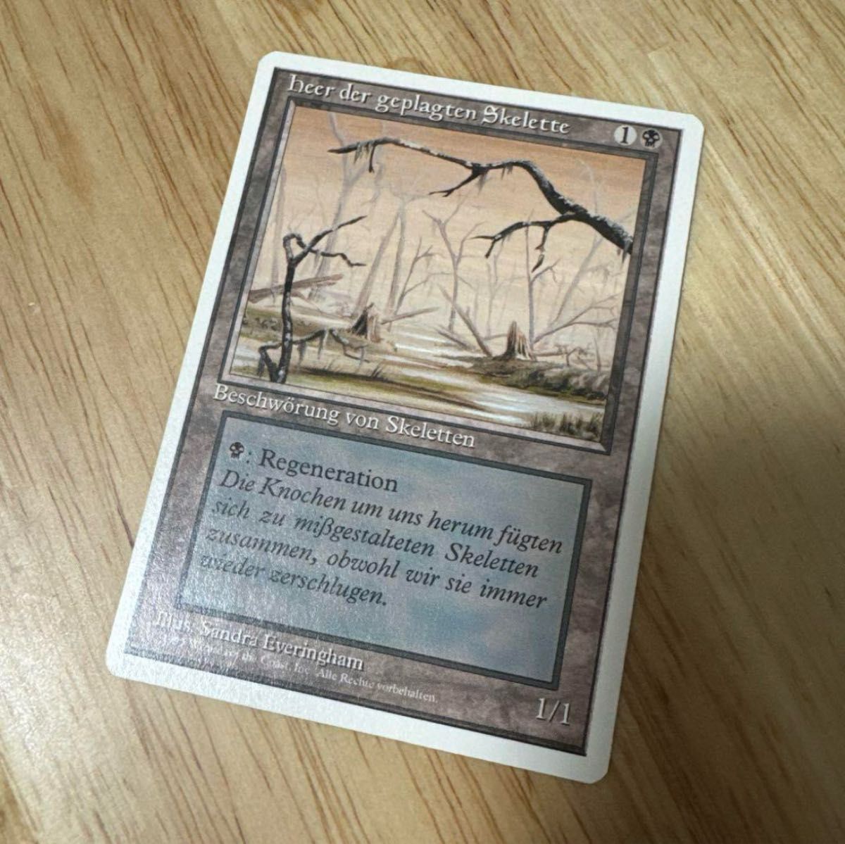 MTG 【コレクション放出】エラーカード 蠢く骸骨 沼 マジックザ