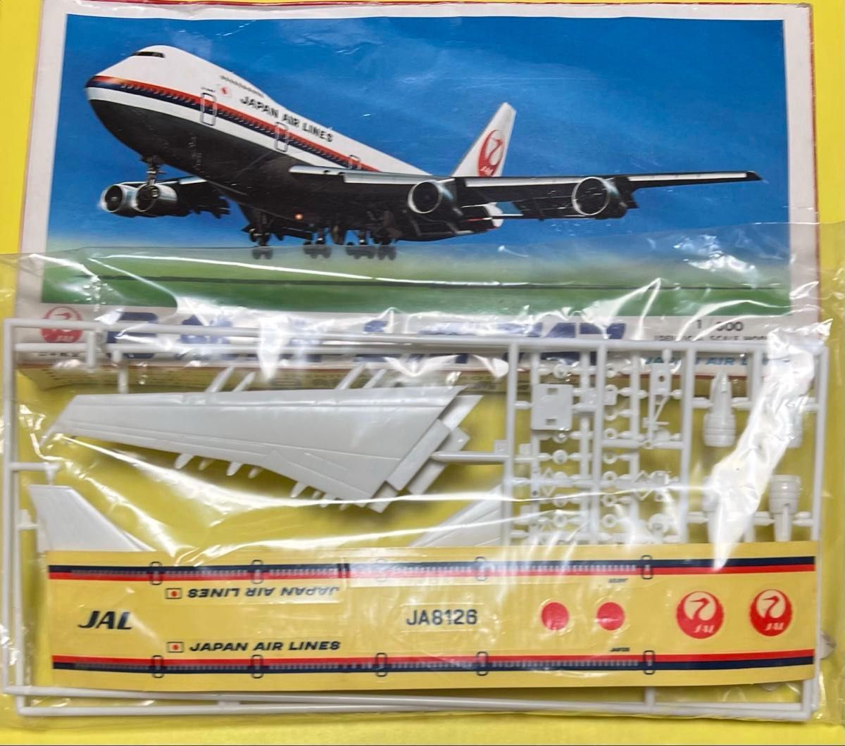 プラモデル 未組立 1/300 JAL ボーイング747 日航ジャンボ機 日本航空