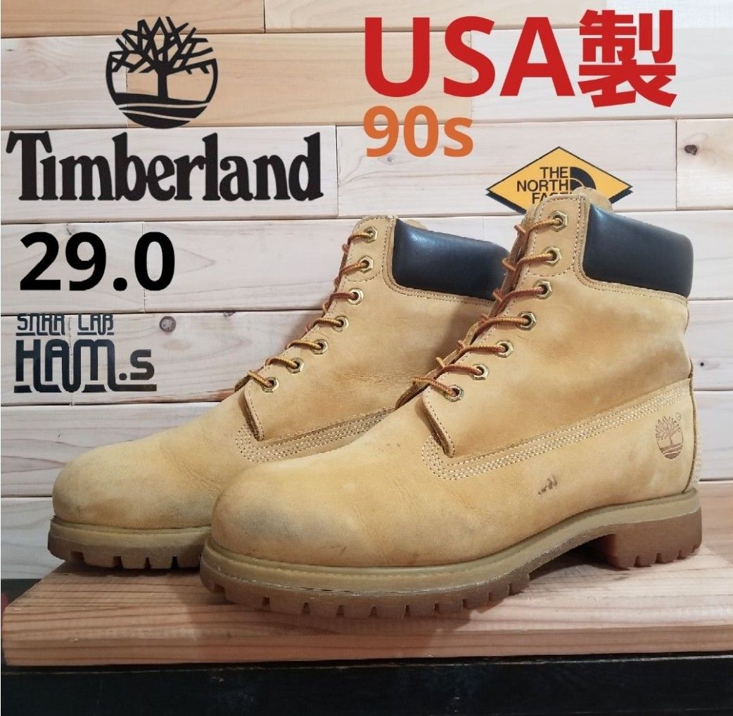 美品 90s USA製 希少 ティンバーランド 6インチ プレミアム 29