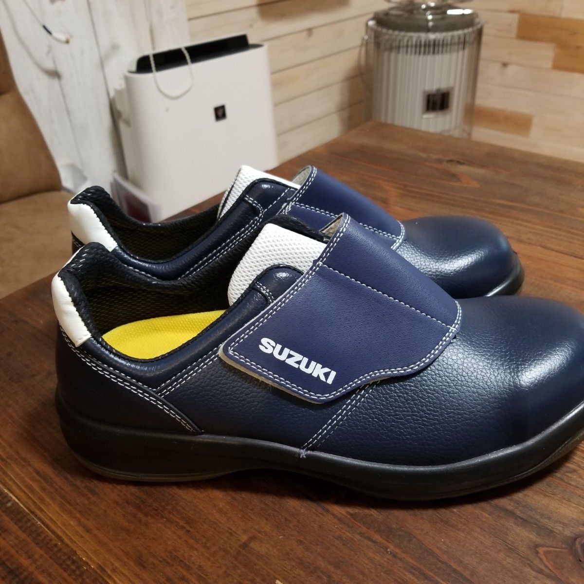 新品未使用 ズズキ純正 安全靴 SUZUKI MIDORI ANZEN ネイビー 安全靴