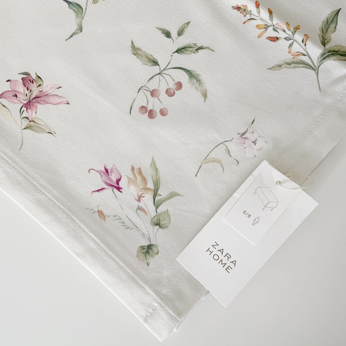 新品 ZARA HOME ザラホーム フラワー プリント テーブルクロス｜Yahoo