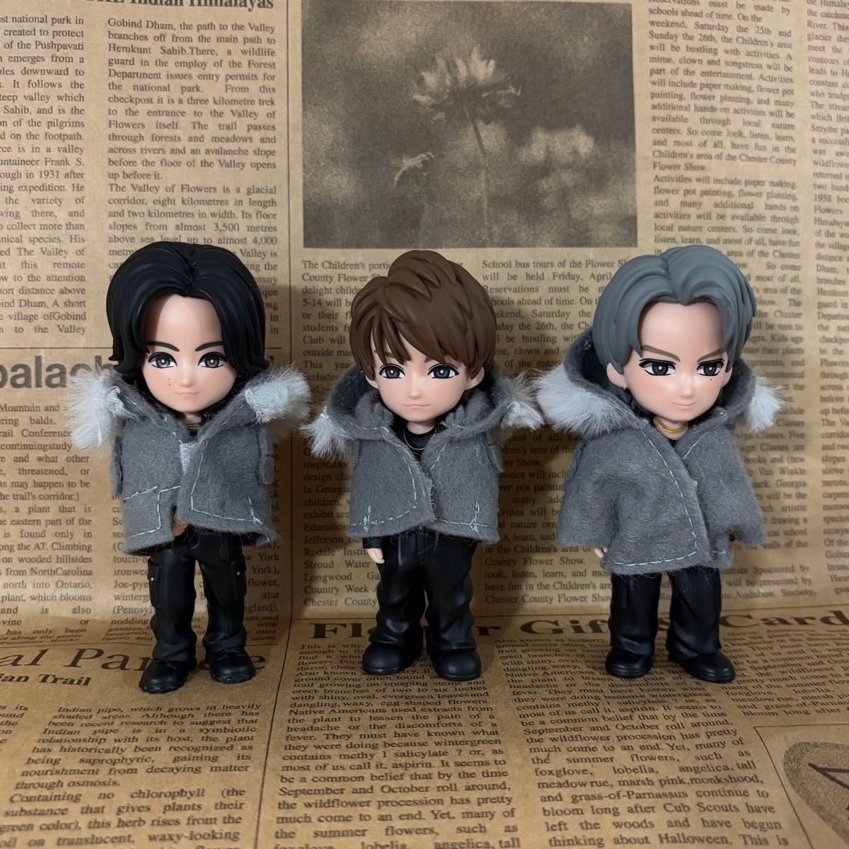 Number_i フィギュア用衣装 未確認領域風 パーカージャケット 3人分