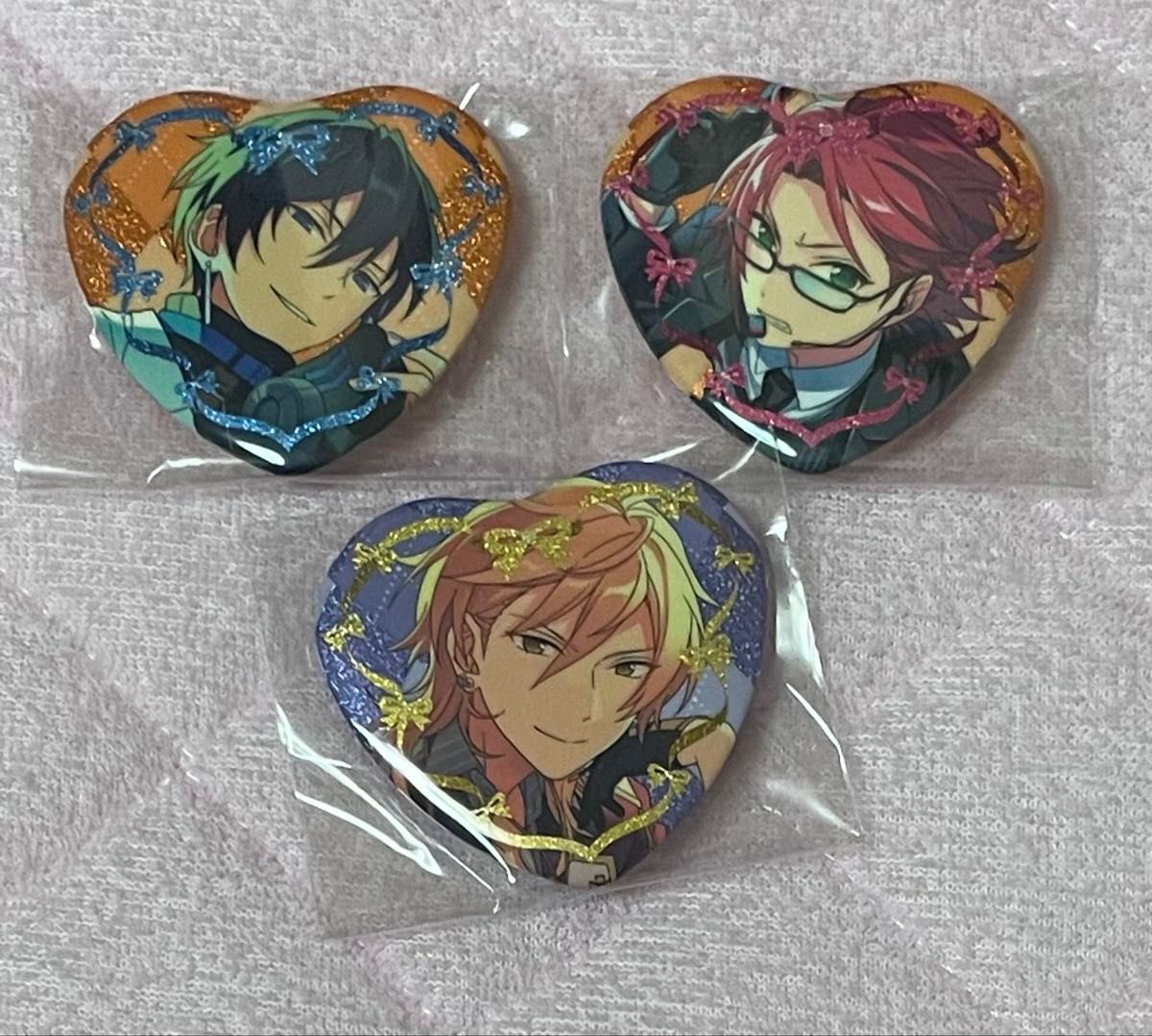 あんスタ ラメキラハート 缶バッジ マルイ ハート缶バッジ 七種茨 あん