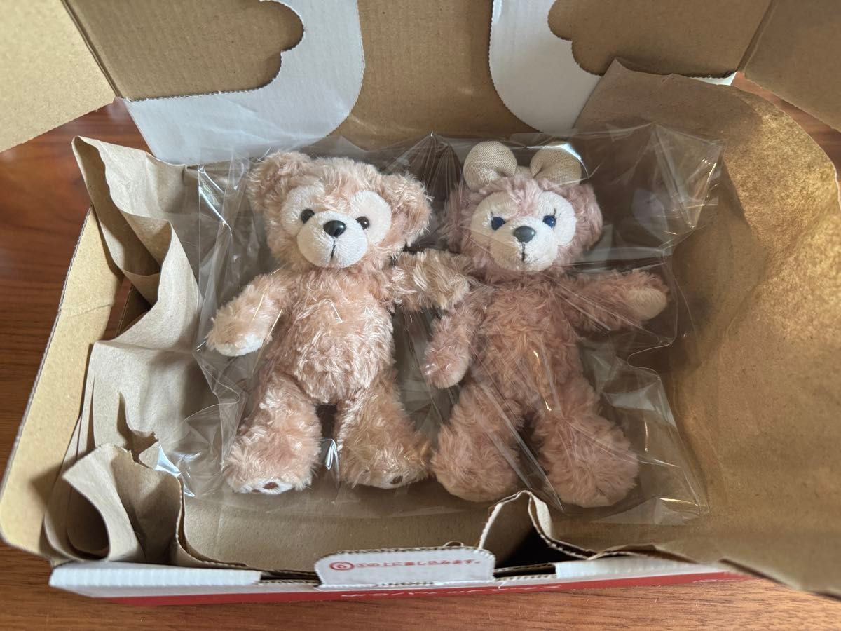 Disney ディズニー ダッフィー＆シェリーメイ ぬいぐるみバッジ ペア