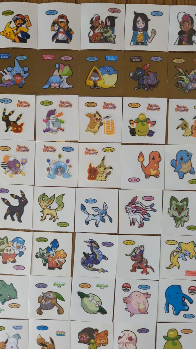 ポケモンパン デコキャラシール まとめ売り 113枚｜Yahoo!フリマ（旧