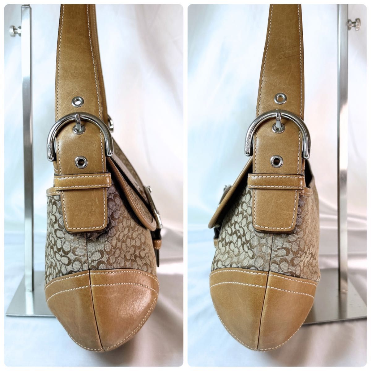 美品 COACH コーチ ワンショルダーバッグ SOHO ソーホー ミニ