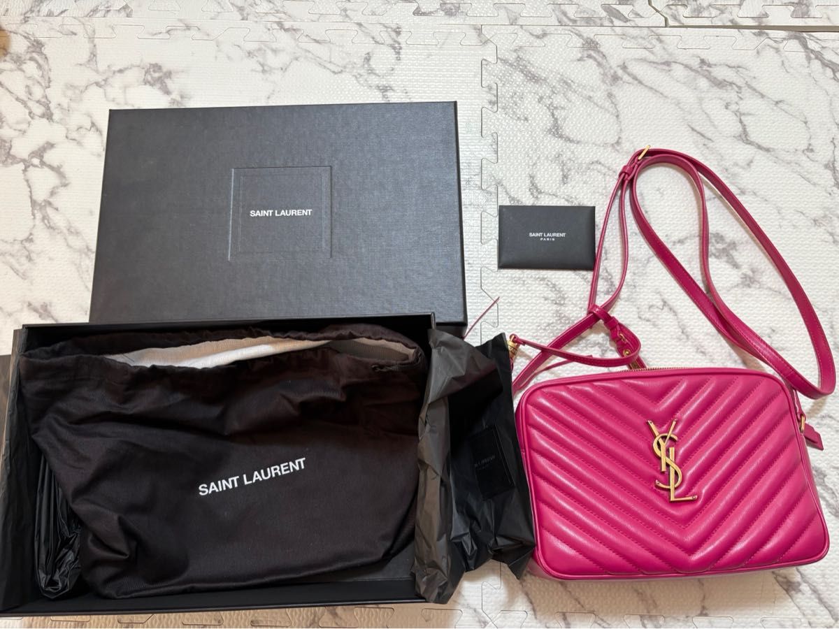 イブサンローラン ルー ピンク バッグ ショルダーバッグ 斜め掛け