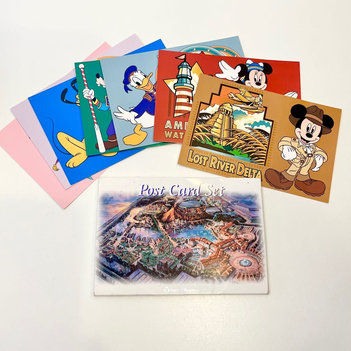 東京ディズニーシー ポストカードセット 7枚組 開園当初 レア品【未