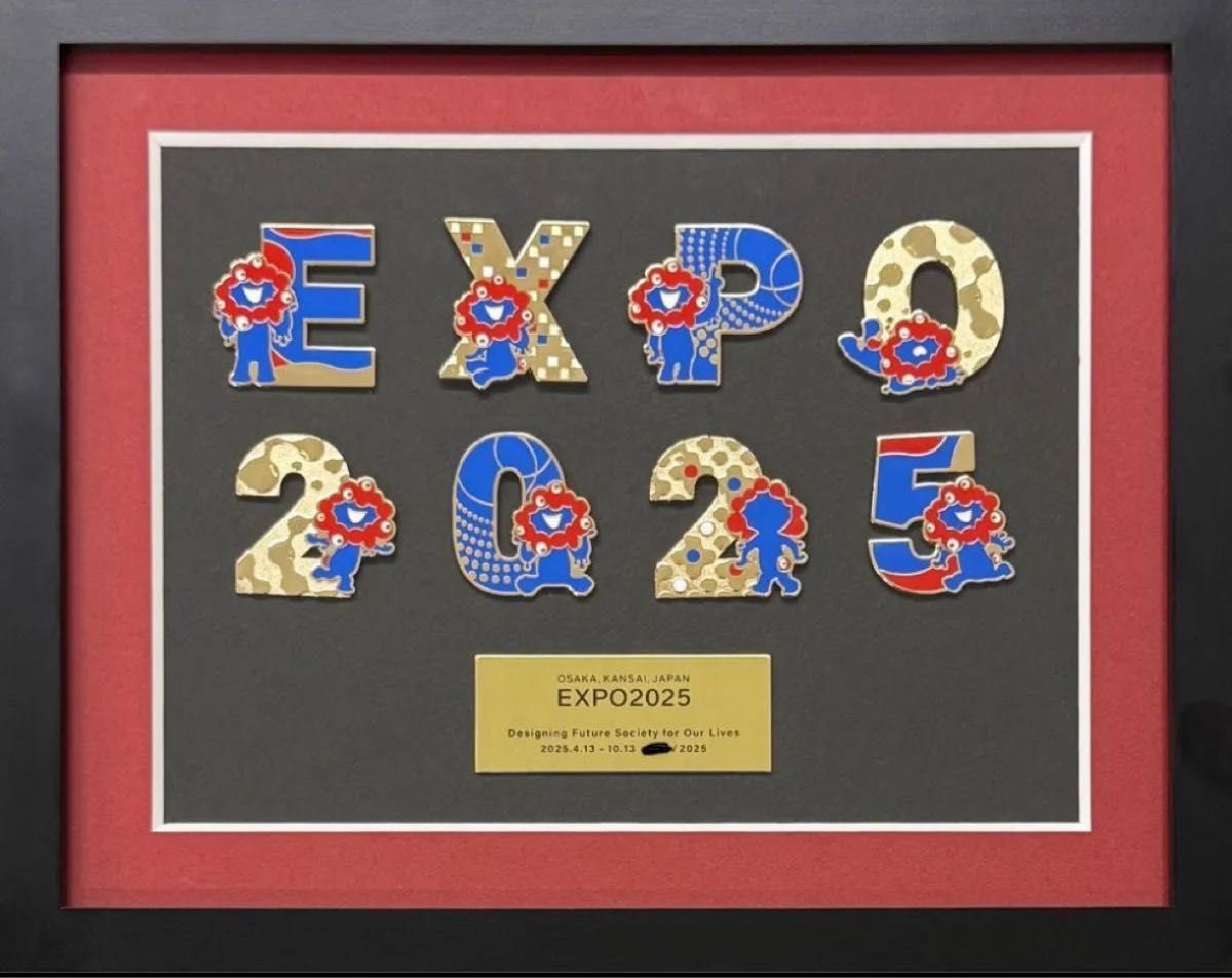 限定品 大阪 関西万博 EXPO 2025 ミャクミャク ピンバッジ ピンズ 額縁