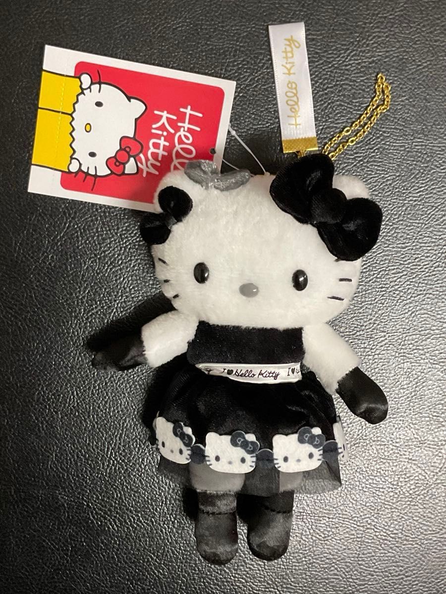 ハローキティ展 モノトーンドレスマスコットホルダー 京都会場限定