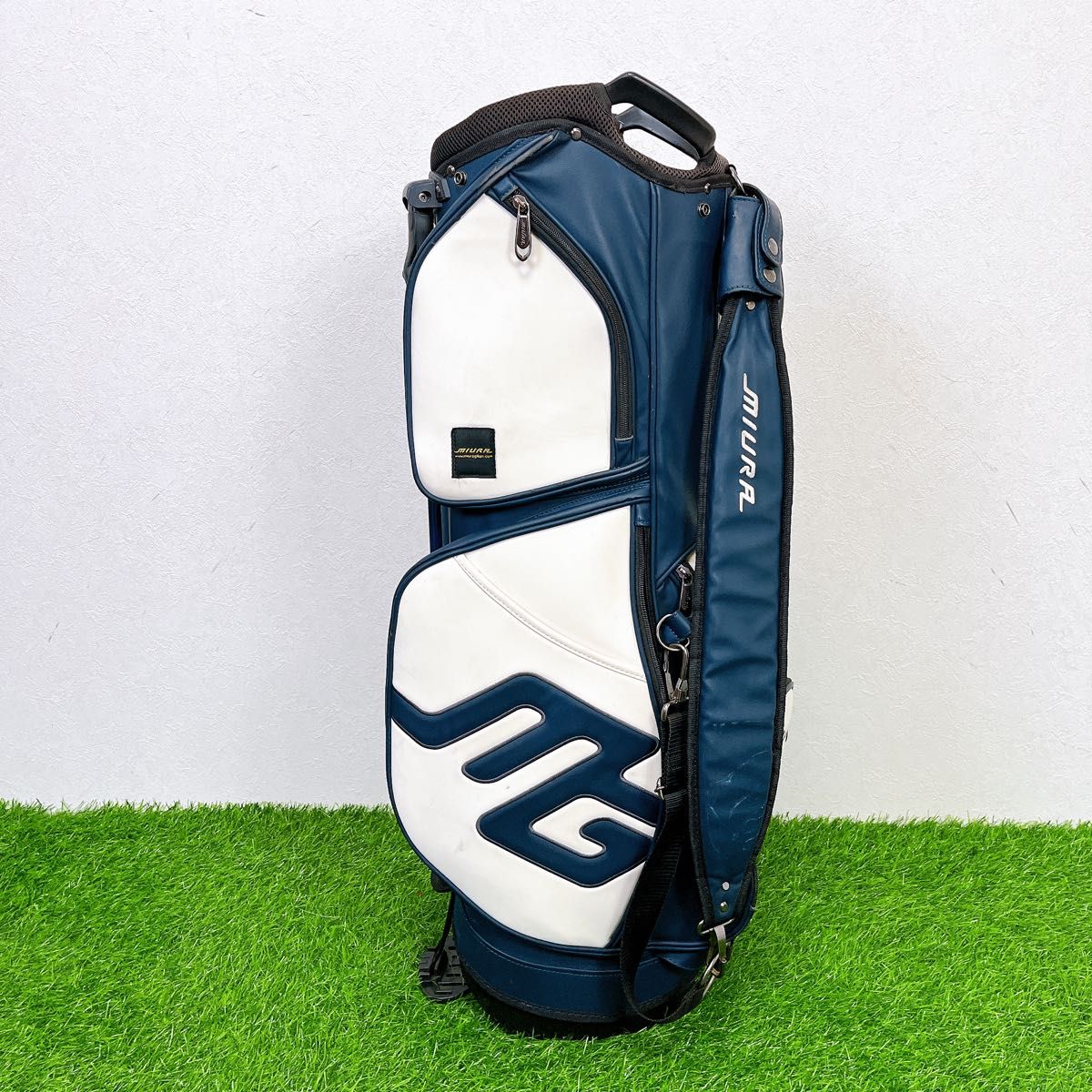 三浦技研 ミウラ MIURA SG-302 スタンド式 キャディバッグ ネイビー