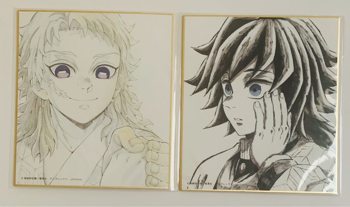 鬼滅の刃 柱稽古ダイニング 柱ダイニング 新規ランダム 複製ミニ色紙 B