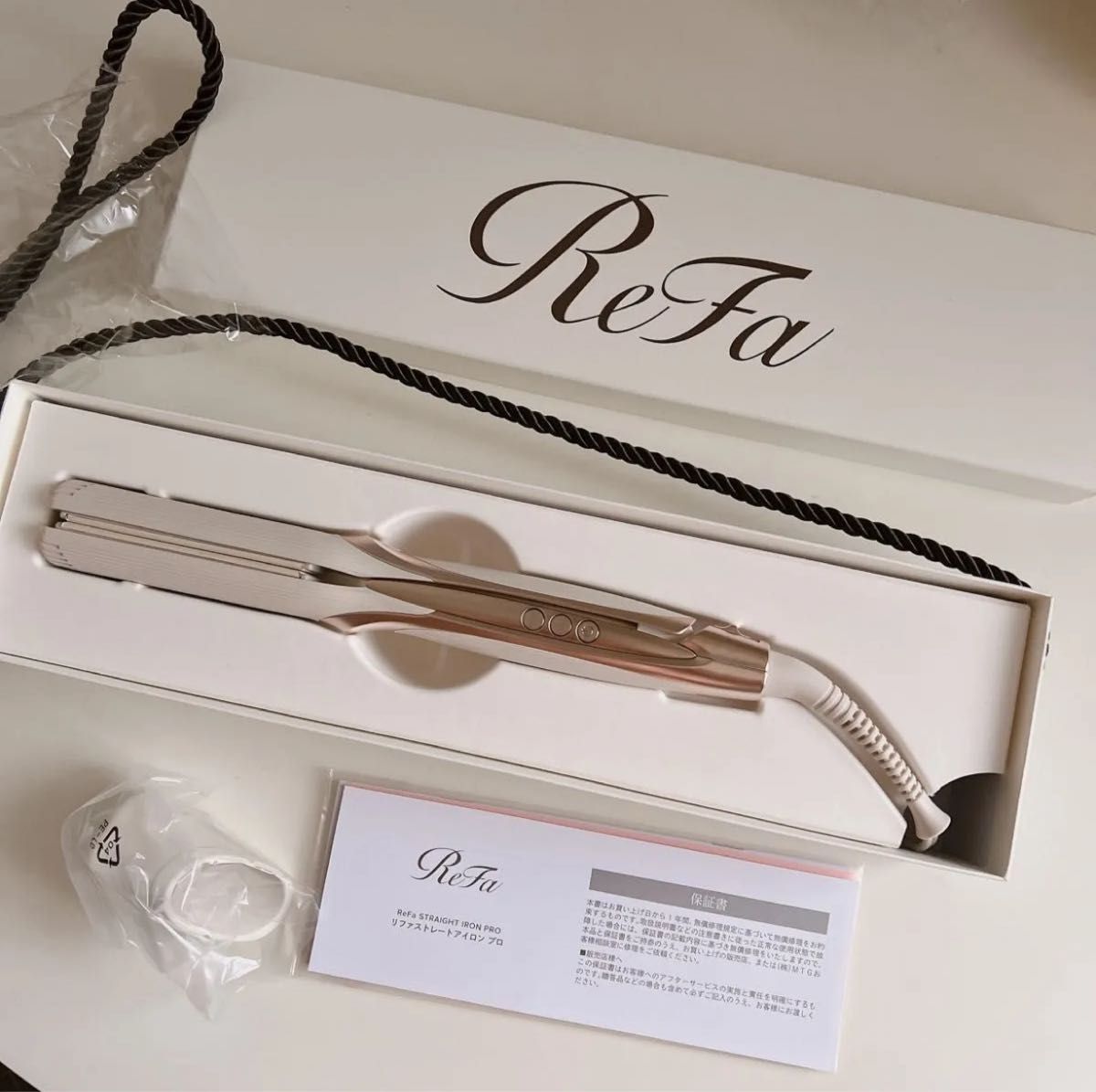 リファ ストレートアイロン プロ【保証付き】ReFa STRAIGHT IRON PRO