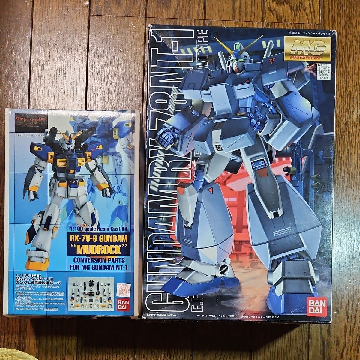 MG 1/100 ガンダム NT-1 アレックスとB-CLUB MGガンダムNT-1用