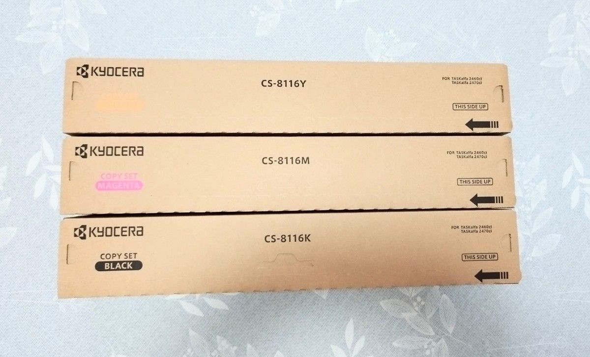 匿名配送・新品未使用 京セラ 純正トナー CS-8116KYM 3色セット｜Yahoo