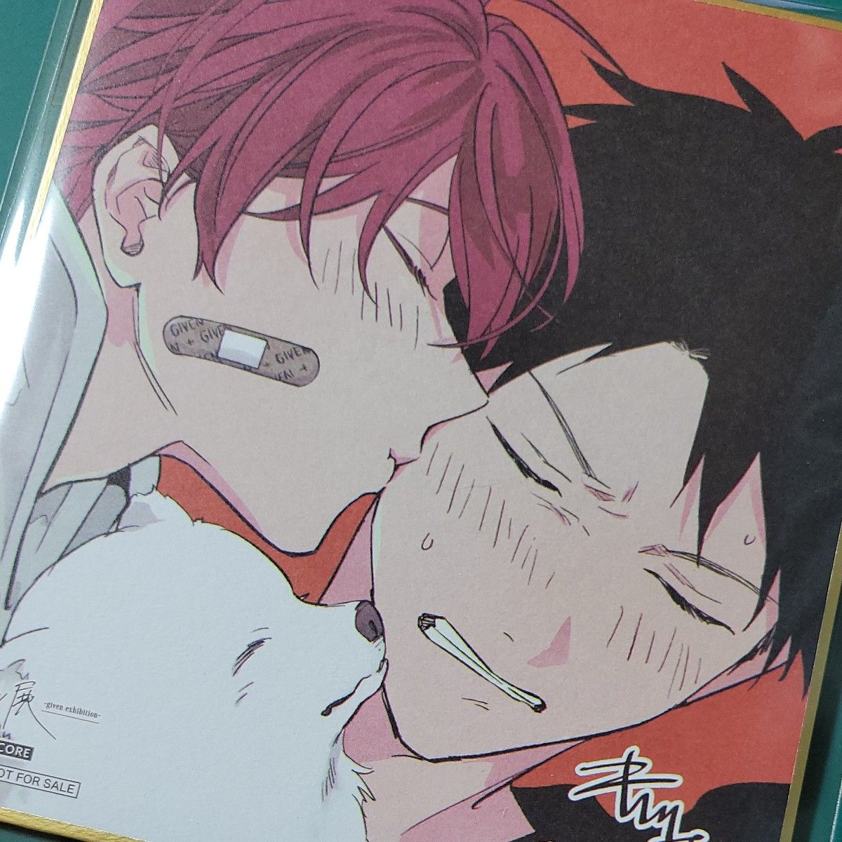 ギヴン展 入場特典 色紙 東京 凱旋 キヅナツキ ミニ色紙 上ノ山立夏