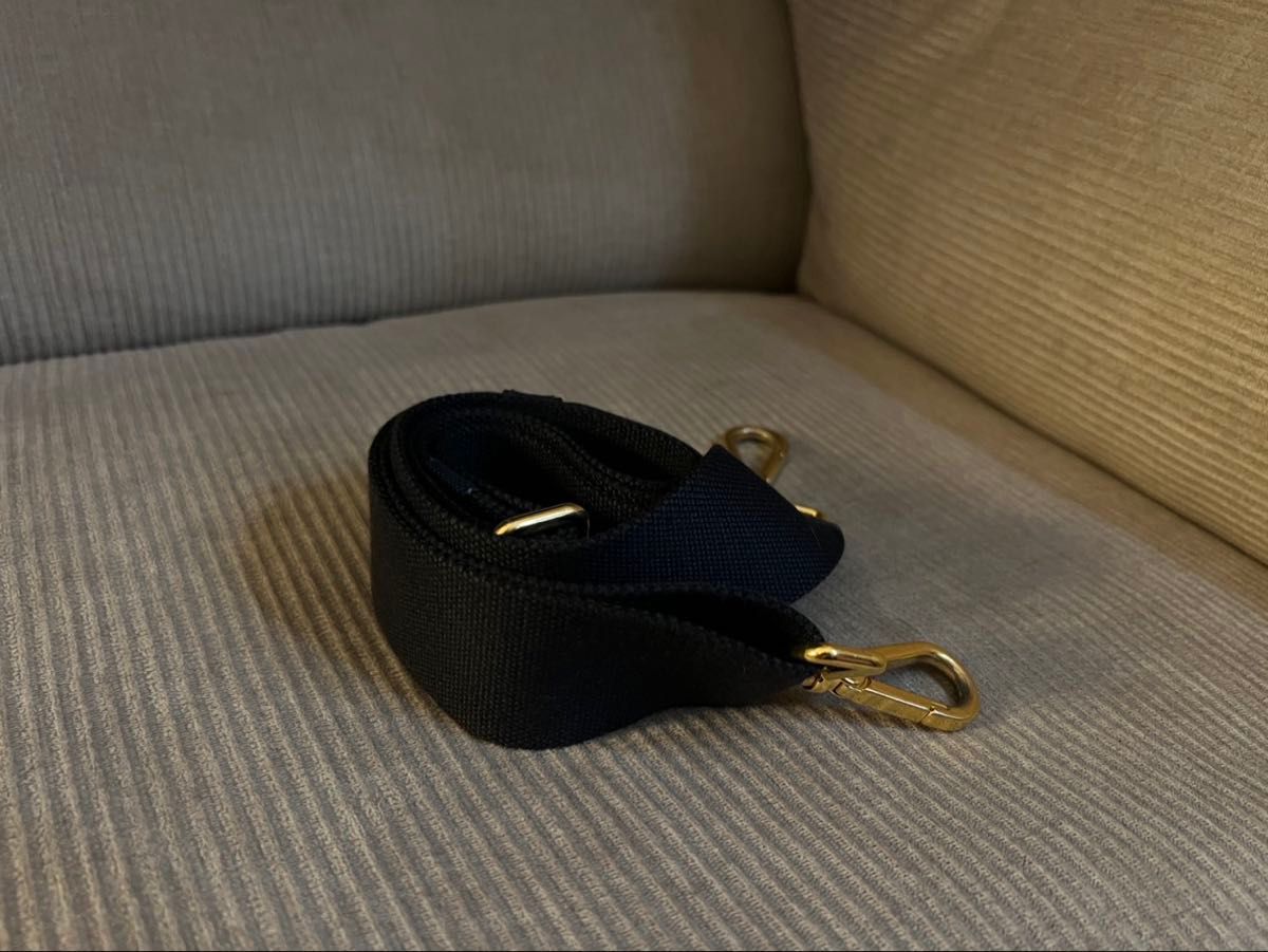 正規品 PRADA プラダ ショルダーストラップ ゴールド ネイビー