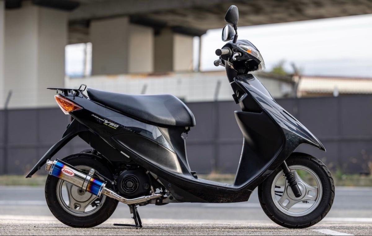 新商品 未使用 アドレスV50(JBH-CA44A) HMS製 B2Xマフラー ブルー