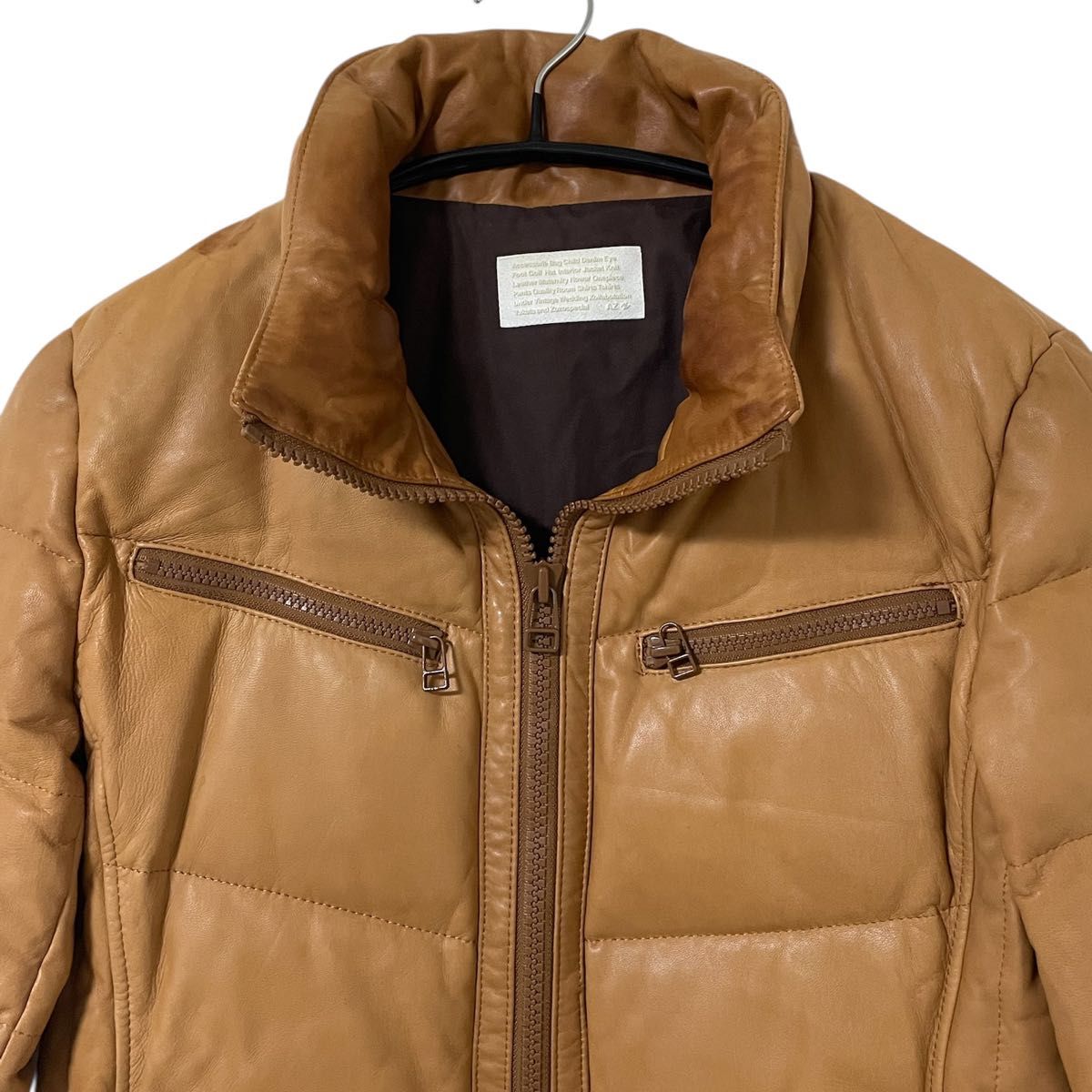 AZ by junhashimoto ジュンハシモト リアルレザーダウンジャケット