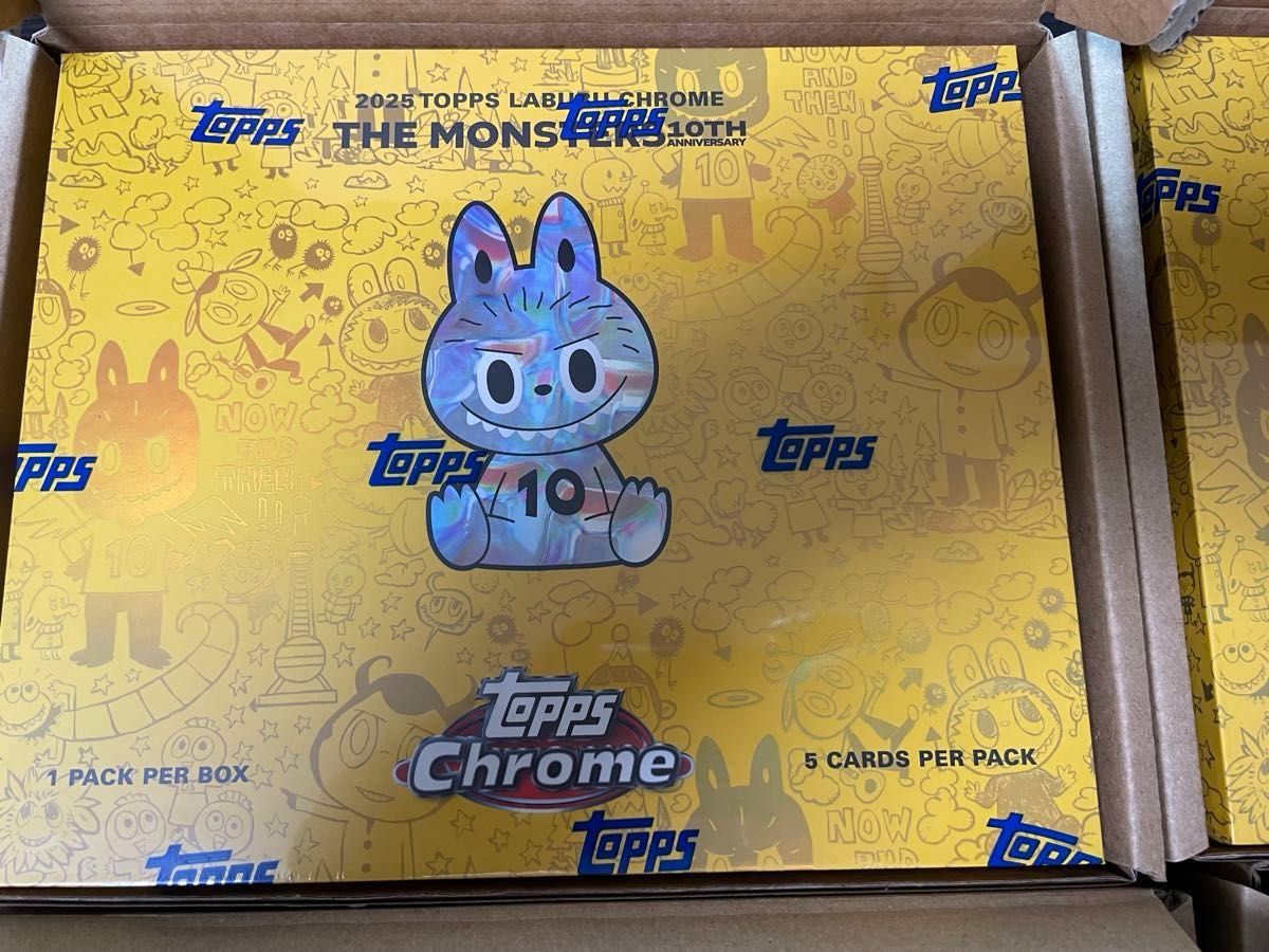 2025 topps chrome labubu 10th アニバーサリー ボックス ラブブ