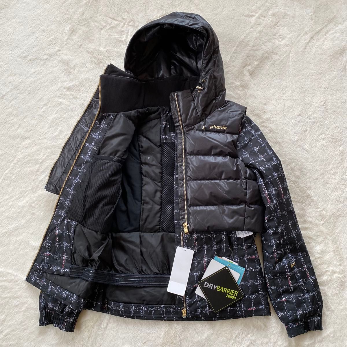 新品】 phenix 3way ベスト ジャケット スキーウェア セットアップ