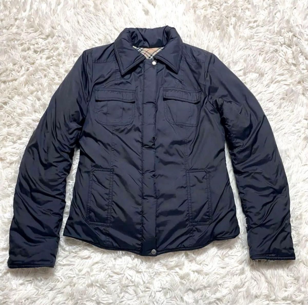 BURBERRY BLUE LABEL バーバリーブルーレーベル リバーシブル ダウン