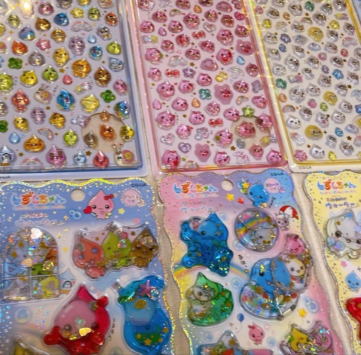 しずくちゃん ボンボンドロップシールミニ ウォーターシール おはじき