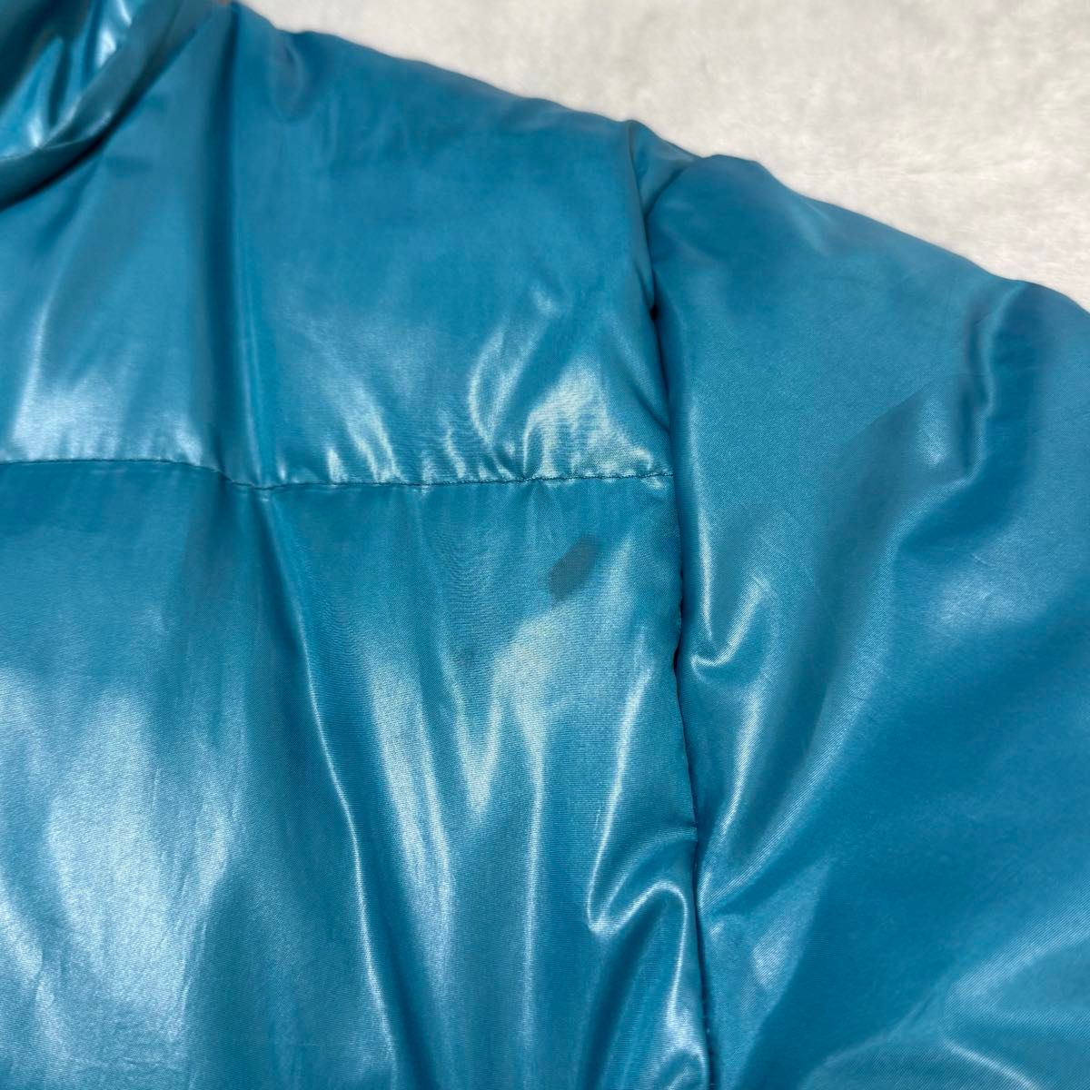 y2k 00s 光沢フェザー ダウンジャケット グランジ フェアリー 平成 短