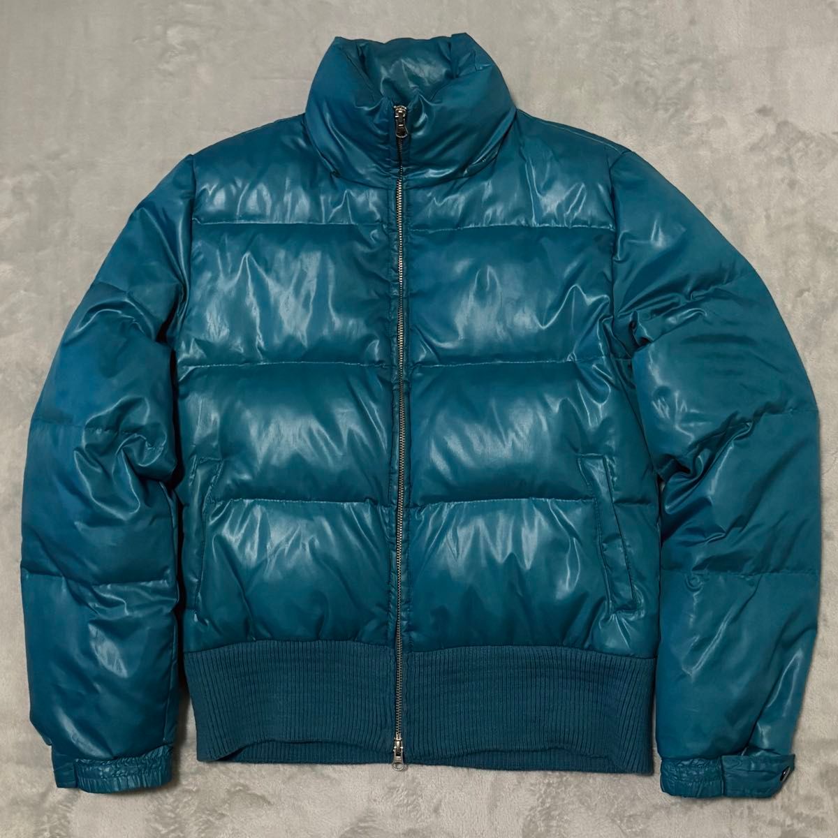 y2k 00s 光沢フェザー ダウンジャケット グランジ フェアリー 平成 短