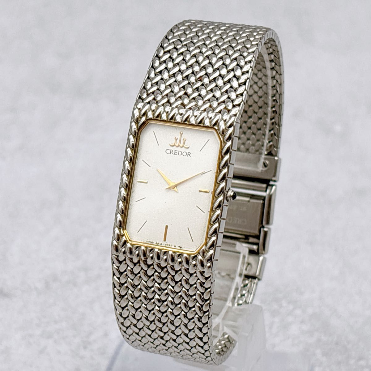 稼働 SEIKO セイコー CREDOR クレドール 2F70-5330 スクエア メンズ