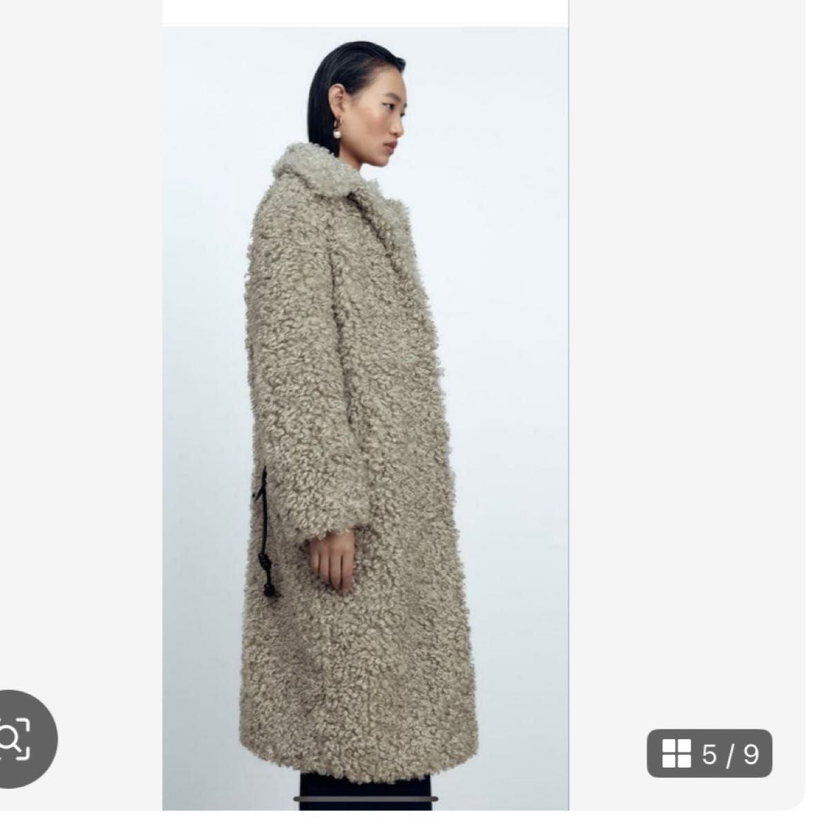 新品 タグ付き ZARA ロングブークレコート グレー XS｜Yahoo!フリマ