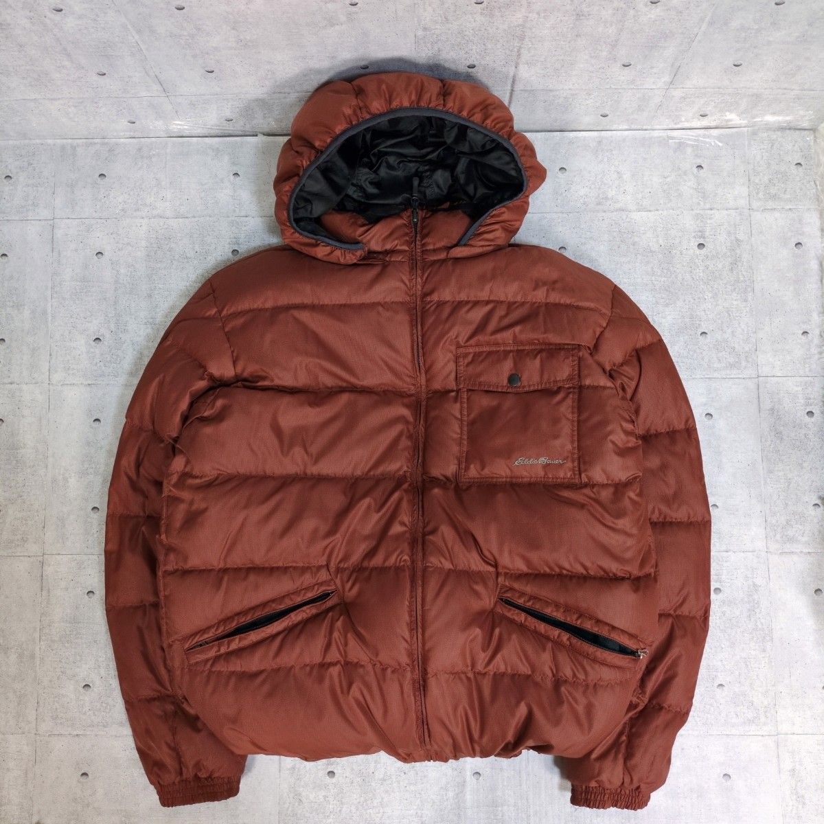 美品 レアモデル EDDIE BAUER ダウンジャケット コート リバーシブル肉