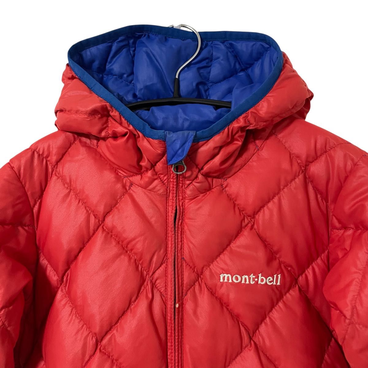 美品 mont-bell モンベル キッズ110 リバーシブルダウンパーカ 2WAY