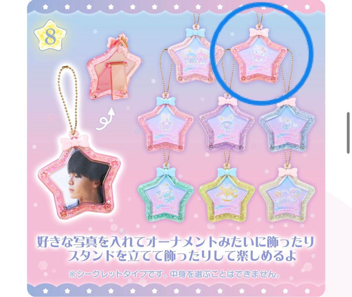 サンリオ キラキラウィンターデザイン シークレットミニフォトフレーム