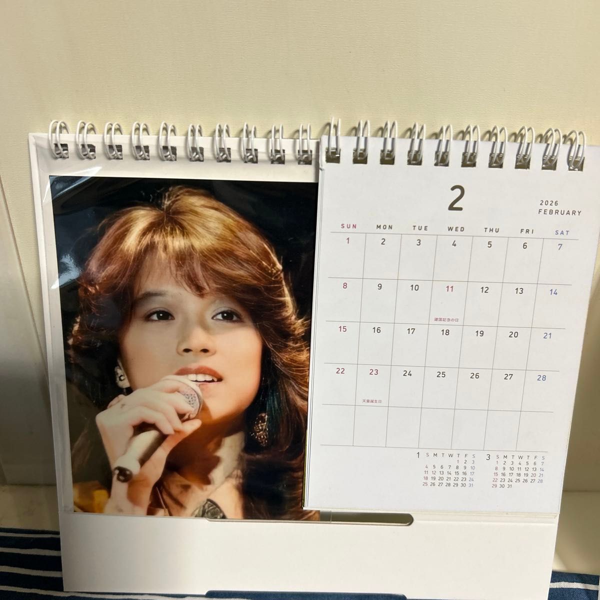 中森明菜】L版フォトフレームと2026年卓上カレンダー2点セット(オマケ