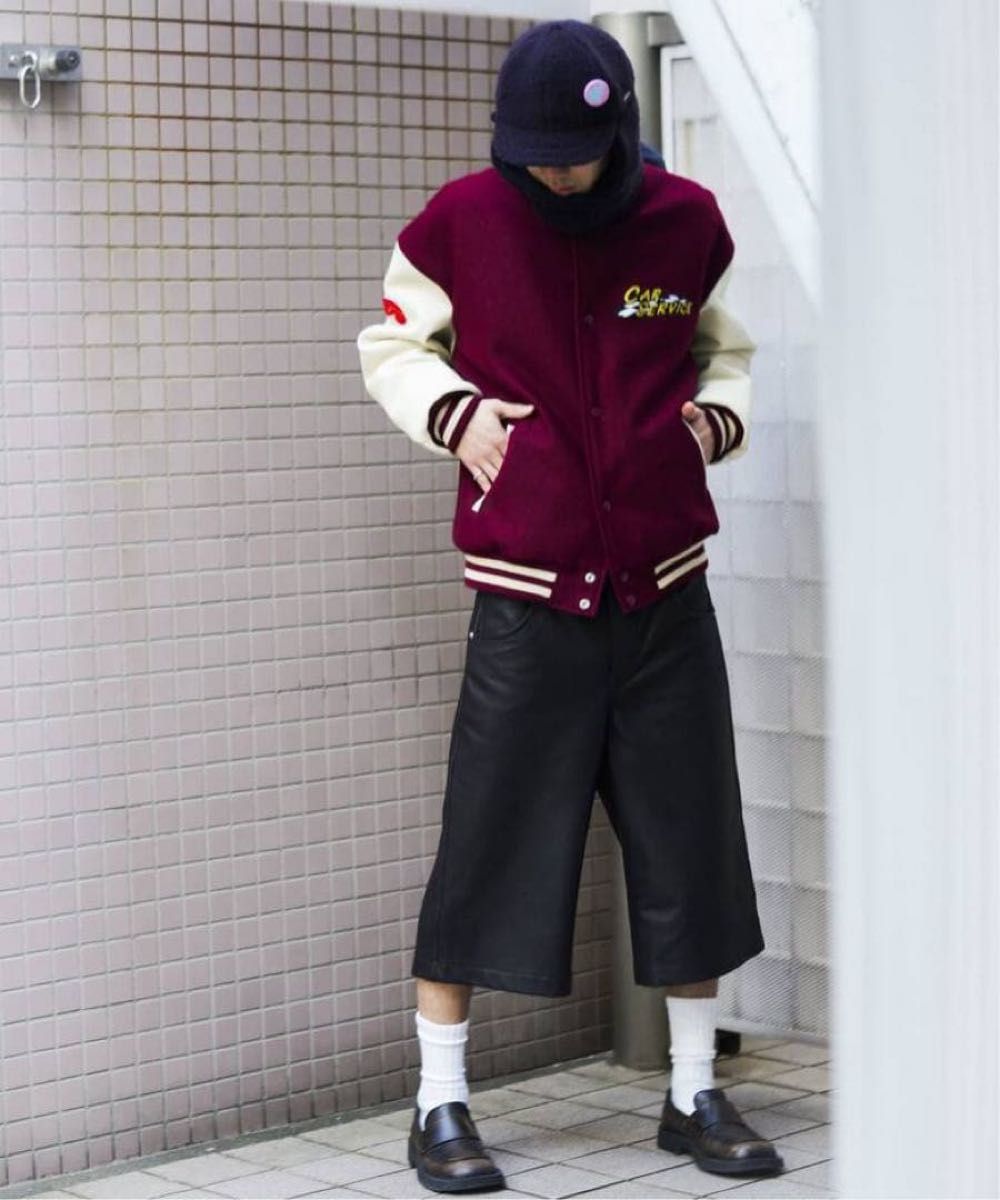 新品希少 カーサービス × スクーカム アワード ジャケット ボルドー